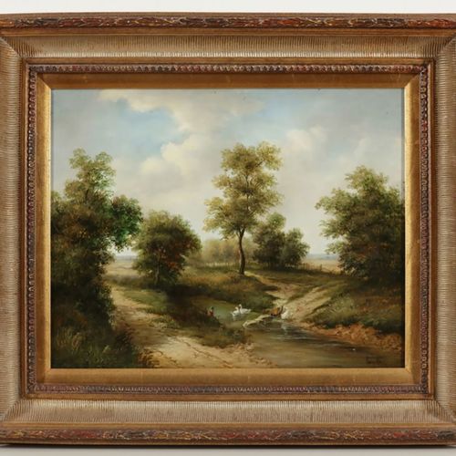 Humphrey - Künstler des 19. Jahrhunderts Humphrey
19世纪艺术家 - 乡村与鸭子 - 油/木。40 x 50厘&hellip;