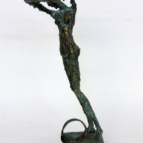 Null PATRICE PALMA 20/21. Jh. Moderner weiblicher Akt. Patinierte Bronze. 43 cm &hellip;