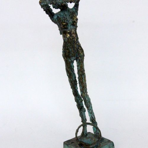 Null PATRICE PALMA Siglo XX/21 Desnudo femenino moderno. Bronce patinado. 43 cm &hellip;