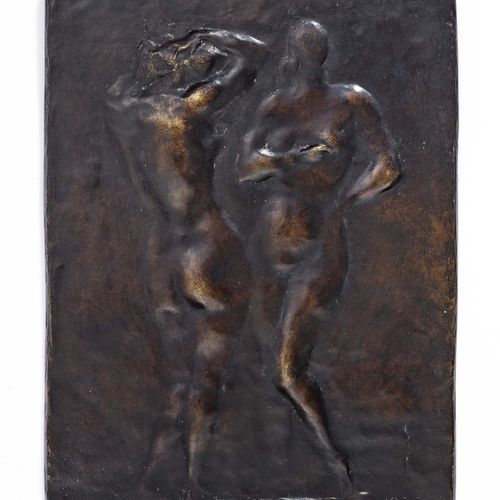 Null 埃德温-保罗-沙夫
1887年新乌尔姆 - 1955年汉堡 两个女人。大约1922年的青铜浮雕。右下方有图案和日期。30 x 22厘米。目录》。Jör&hellip;