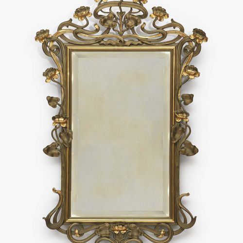 Null Art Nouveau Mirror
Faceted mirror. Floral intertwined stucco frame: Water l&hellip;