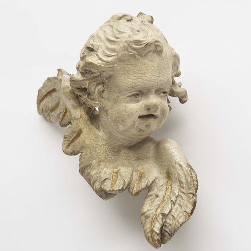 Null Winged putto head
Upper Bavaria, mid 18th century. Turned to the left over &hellip;