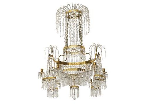 Null Chandelier, eight-flame
Berlin, c. 1800-1810 Bronzeware factory Werner & Mi&hellip;