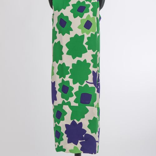 Sommerkleid Diane von Fürstenberg Diane von Fürstenberg夏日连衣裙，纽约

，丝绸，白色，有绿色和蓝色的花&hellip;