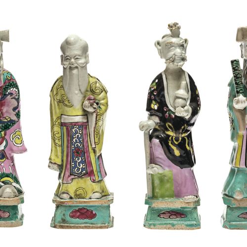 Acht daoistische Unsterbliche - China, Qing, um 1800 八仙过海 中国，清，约1800年 出口瓷器，用五彩珐琅&hellip;