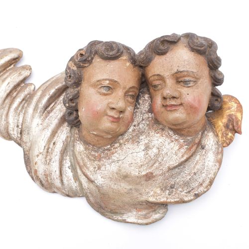 Null Winged putti heads - South Germany, 18th century - fully plastic carved smi&hellip;