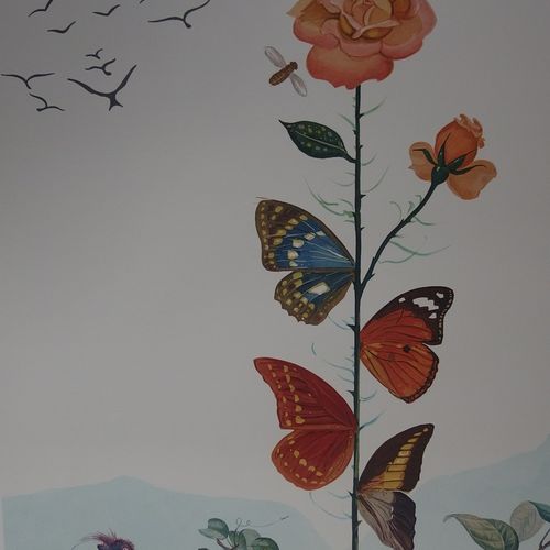 Salvador DALI Salvador DALI 
弗洛达利II 蝴蝶玫瑰, 1981年 
 
平版印刷和压印在Arches Vellum上。 
板块中的&hellip;