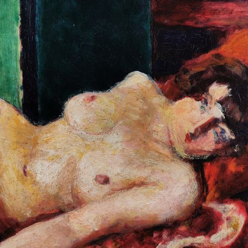 Roderic O'CONOR (1860 1940). Desnudo reclinado. Circa 1915 1917. Óleo sobre lien&hellip;