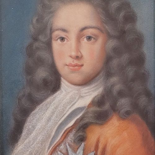 Null Ecole Française du XIXe siècle. Portrait présumé de Louis XV enfant. Pastel&hellip;