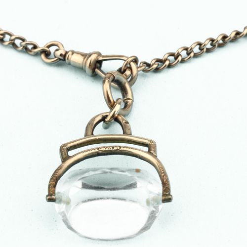 A Victorian 9 ct Gold Guard Chain, o catenina da polso, per orologio, con filare&hellip;