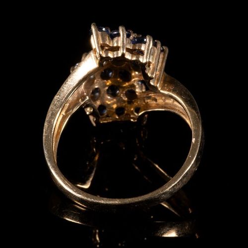 FREE POST 9 kt. Yellow gold - Ring - 2.10 ct Sapphire 我们所有的商品都是免费的国际追踪运输（Albinus&hellip;