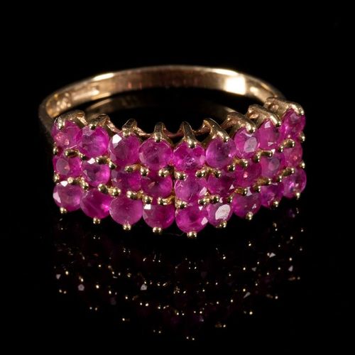 FREE POST 10 kt. Yellow gold - Ring - 1.35 ct Ruby EXPÉDITION INTERNATIONALE SUI&hellip;