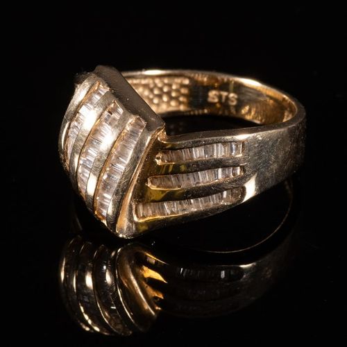 FREE POST 14 kt. Yellow gold - Ring - 0.70 ct Diamond KOSTENLOSER INTERNATIONALE&hellip;