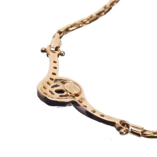 FREE POST 18 kt. Gold - Necklace with pendant - 0.35 KOSTENLOSER INTERNATIONALER&hellip;