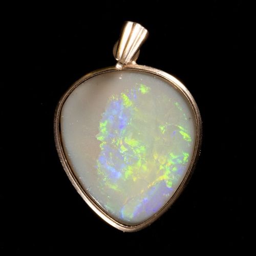 FREE POST 9 kt. Pink gold - Pendant Opal EXPÉDITION INTERNATIONALE SUIVIE GRATUI&hellip;