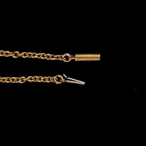 FREE POST Victorian Enamel Yellow Metal Necklace SPEDIZIONE GRATUITA INTERNAZION&hellip;