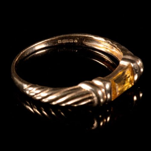 FREE POST 9 kt. Yellow gold - Ring Citrine EXPÉDITION INTERNATIONALE SUIVIE GRAT&hellip;