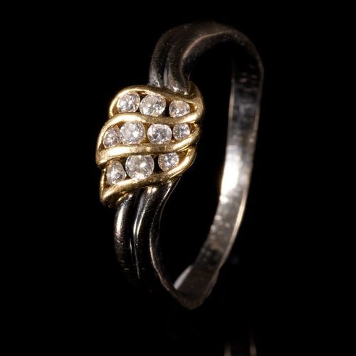 FREE POST 18 kt. White gold - Ring Diamond SPEDIZIONE GRATUITA INTERNAZIONALE TR&hellip;