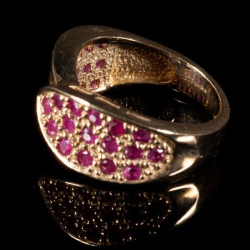 FREE POST 9 kt. Yellow gold - Ring - 1.08 ct Ruby FREE INTERNATIONAL TRACKED SHP&hellip;