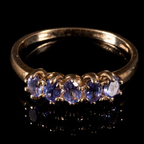 FREE POST 9 kt. Yellow gold - Ring Tanzanite FREE INTERNATIONAL TRACKED SHPPING &hellip;