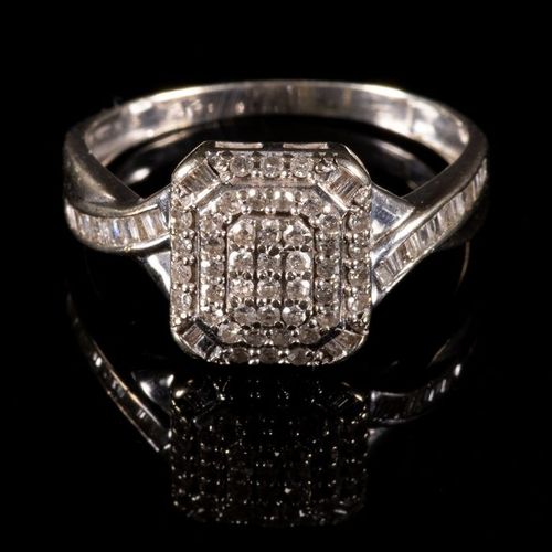 FREE POST 9 kt. White gold - Ring - 0.70 ct Diamond FREE INTERNATIONAL TRACKED S&hellip;