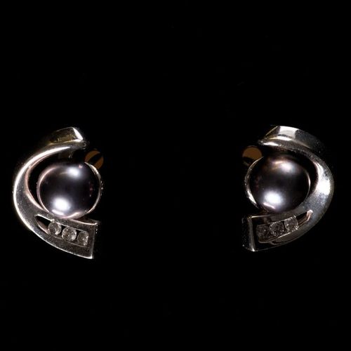 FREE POST 14 kt. White gold - Earrings Tahiti Pearl FREE INTERNATIONAL TRACKED S&hellip;