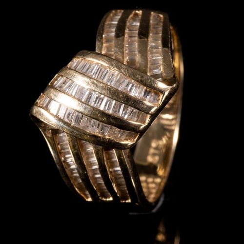 FREE POST 14 kt. Yellow gold - Ring - 0.70 ct Diamond EXPÉDITION INTERNATIONALE &hellip;