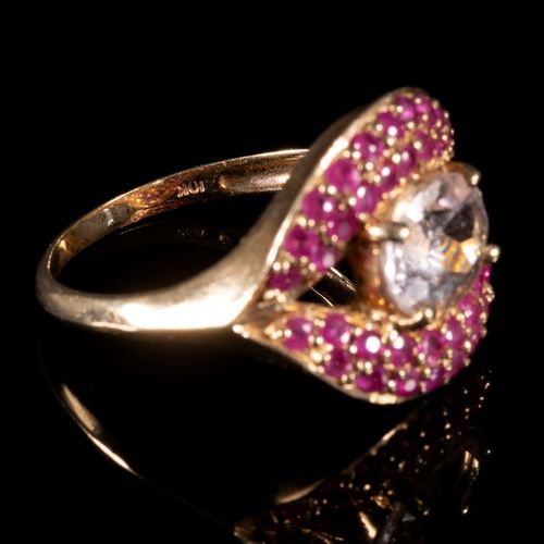 FREE POST 10 kt. Yellow gold - Ring - 2.10 ct FREE INTERNATIONAL TRACKED SHPPING&hellip;
