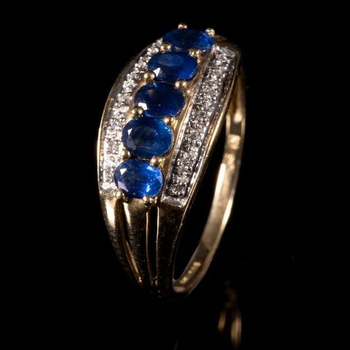 FREE POST 9 kt. Yellow gold - Ring - 1.50 ct Sapphire FREE INTERNATIONAL TRACKED&hellip;