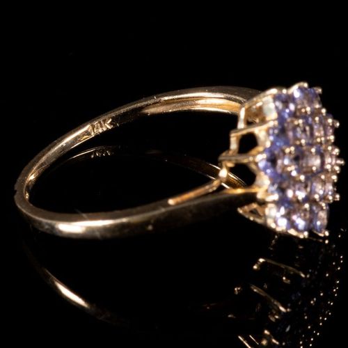 FREE POST 14 kt. Yellow gold - Ring Tanzanite 我们所有的商品都是免费的国际追踪运输（Albinus将在拍卖结束后3&hellip;