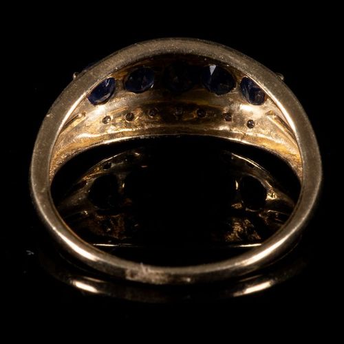FREE POST 9 kt. Yellow gold - Ring - 1.50 ct Sapphire SPEDIZIONE GRATUITA INTERN&hellip;