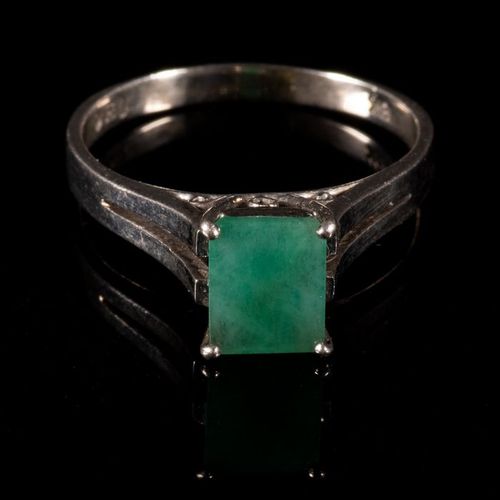 FREE POST 18 kt. White gold - Ring - 1.05 ct Emerald ENVÍO INTERNACIONAL GRATUIT&hellip;