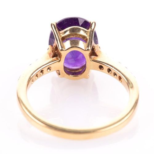 FREE POST 18 kt. Yellow gold - Ring Amethyst - ENVÍO INTERNACIONAL GRATUITO CON &hellip;