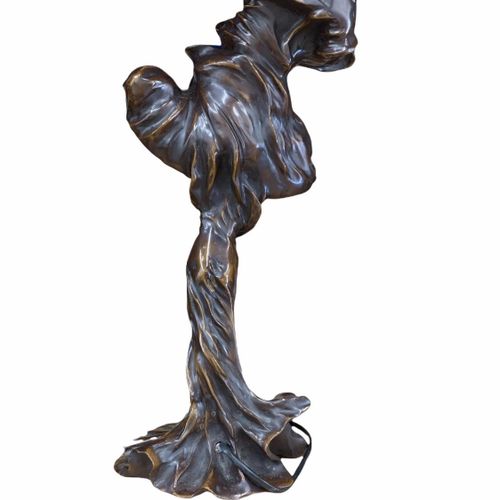 Null 仿照François-raoul Larche，法国，1860 - 1912，美国舞蹈家的青铜雕像灯。

Loie Fuller，署名 "R.L. L&hellip;
