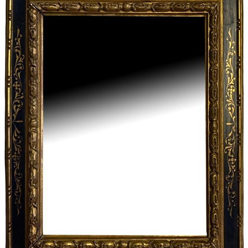 Null A 19TH CENTURY RENAISSANCE DESIGN CARVED GILTWOOD AND PAINTED MIRROR 

52cm&hellip;