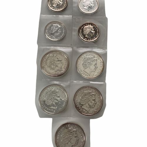 Null 四枚伊丽莎白二世二十磅银币

与四枚50便士银币一起，20磅硬币的发行是为了纪念第一次世界大战爆发100周年。