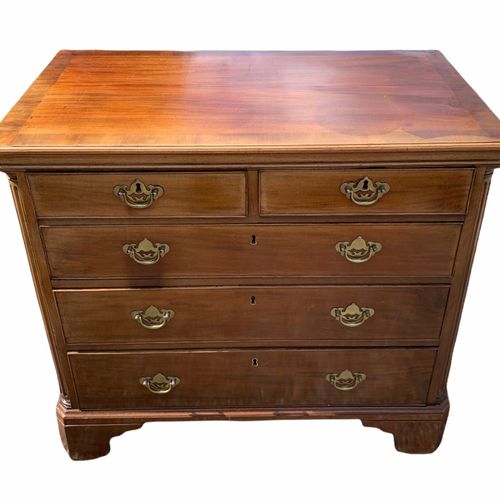 Null AN 18TH CENTURY GEORGE III MAHOGANY CHEST 

Of two short over three long gr&hellip;