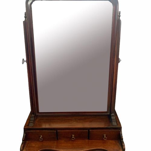 Null A GEORGE III SOLID MAHOGANY SERPENTINE DRESSING TABLE MIRROR

With four dra&hellip;