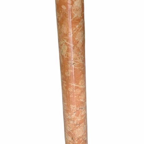Null A 19TH CENTURY PINK MARBLE AND GILT METAL MOUNTED COLUMN WITH CORINTHIAN CA&hellip;