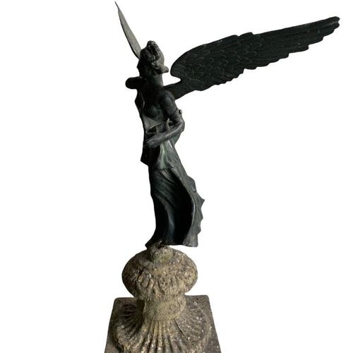 Null A 19TH CENTURY, ITALIAN GRAND TOUR BRONZE SCULPTURE OF 'WINGED VICTORY' mou&hellip;