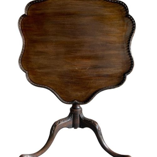 Null A GEORGE III MAHOGANY TRIPOD TEA TABLE

The shaped top with pierced gallery&hellip;