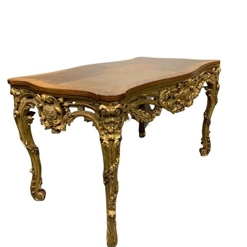Null MANNER OF FRANÇOIS ROUMIER, AN 18TH CENTURY FRENCH LOUIS XV CARVED GILTWOOD&hellip;