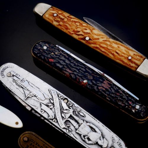 Null A COLLECTION OF NINE 19TH CENTURY AND LATER PEN KNIVES

To include mother o&hellip;