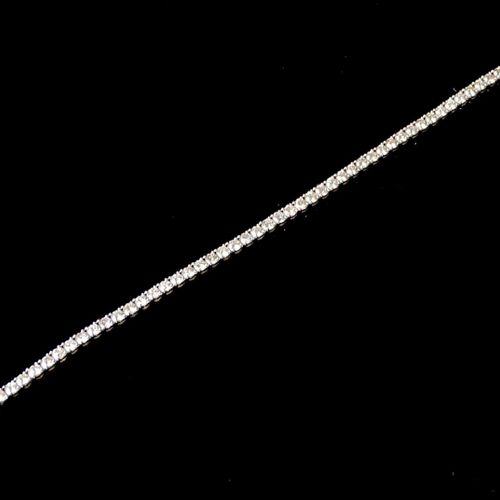 Null AN 18CT WHITE GOLD AND ROUND BRILLIANT CUT DIAMOND LINE BRACELET

Boxed.

(&hellip;