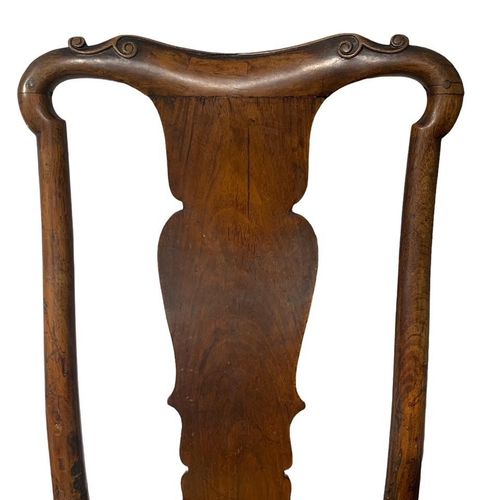 Null AN 18TH CENTURY GEORGIAN WALNUT SIDE CHAIR

With scrolling carved back abov&hellip;