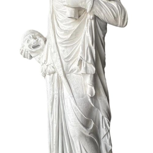 Null 被称为缪斯-德-卢维尼（Muse de Louveciennes）的女性雕像的全尺寸石膏模型
公元 3 世纪的罗马雕像，来自罗马，皇家收藏， Inv &hellip;