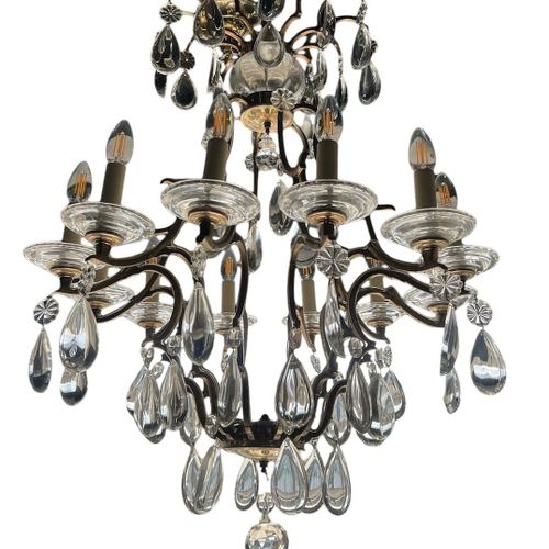 Null 沃恩-拉巴迪吊灯，大型镀金金属和玻璃十二枝吊灯 
零售价 18950 英镑。
(落差 92 厘米 x 70 厘米）