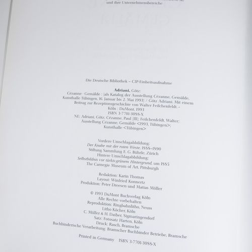Null Adriani, Götz: "Cezanne Gemälde", m. A contribution to the reception histor&hellip;