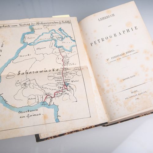 Null Zirkel, Ferdinand Dr., "Lehrbuch der Petrographie" en 2 volumes, Verlag Ado&hellip;