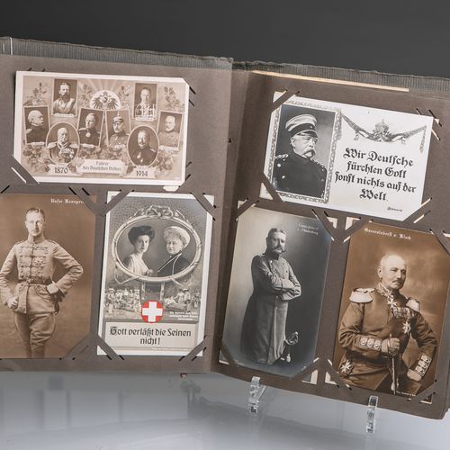 Null Patriotic postcards (Wilhelminian period to WW2), altogether 90 cards, in c&hellip;
